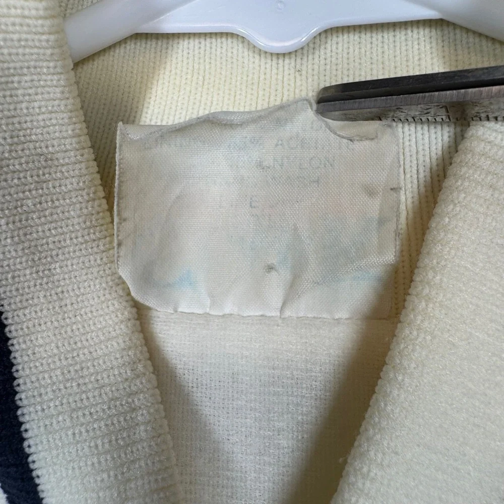Vintage Daytona Nascar Racing Jacket Cream Satin Bomber Menswear Sz M/L‎